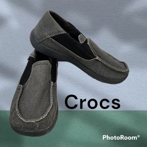 CROCS Kids Shoes in Gray and Black